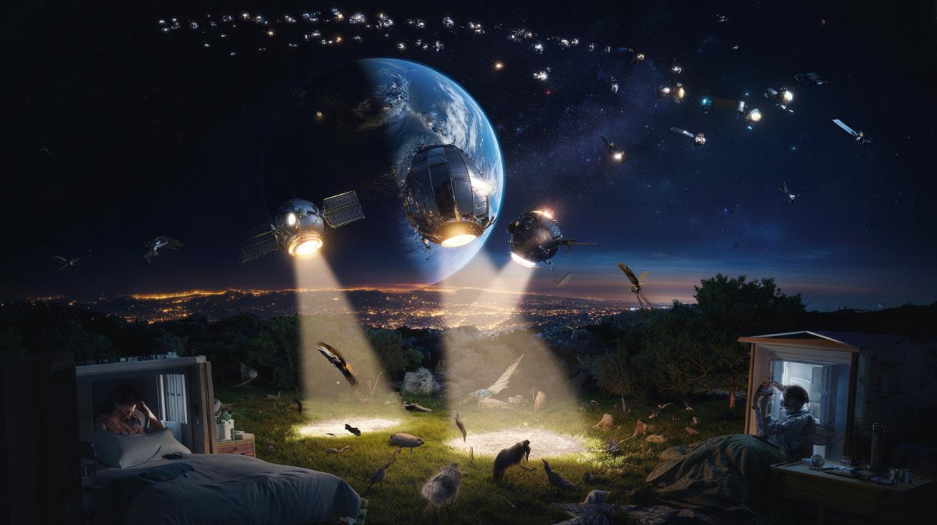 Naukowcy ostrzegają: satelitarne lustra mogą zaburzyć sen całej Ziemi