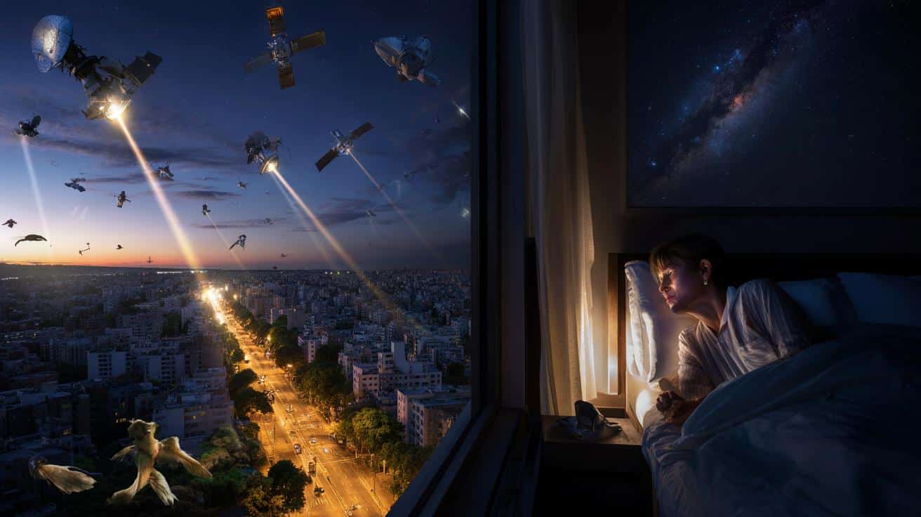 Naukowcy ostrzegają: satelitarne „słońce w nocy” może rozregulować sen ludzi