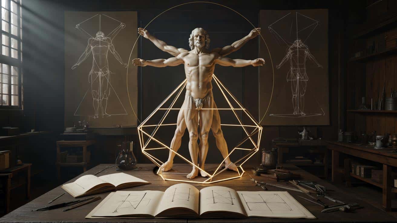 Naukowiec twierdzi, że rozgryzł ukrytą geometrię „Człowieka witruwiańskiego”