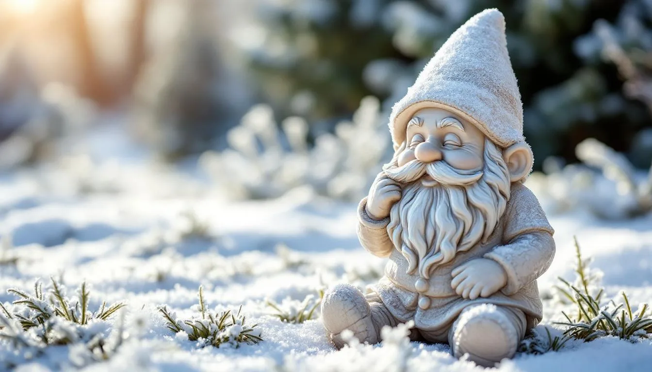 Nie farba akrylowa, ten trik chroni figurki ogrodowe przed pękaniem zimą