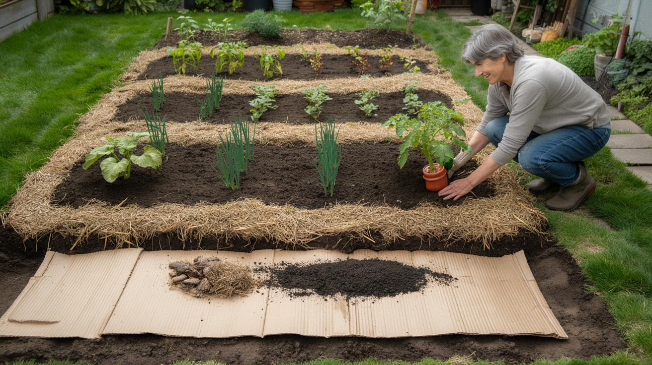 Nie kopię już grządek wiosną: tani karton robi ogród za mnie