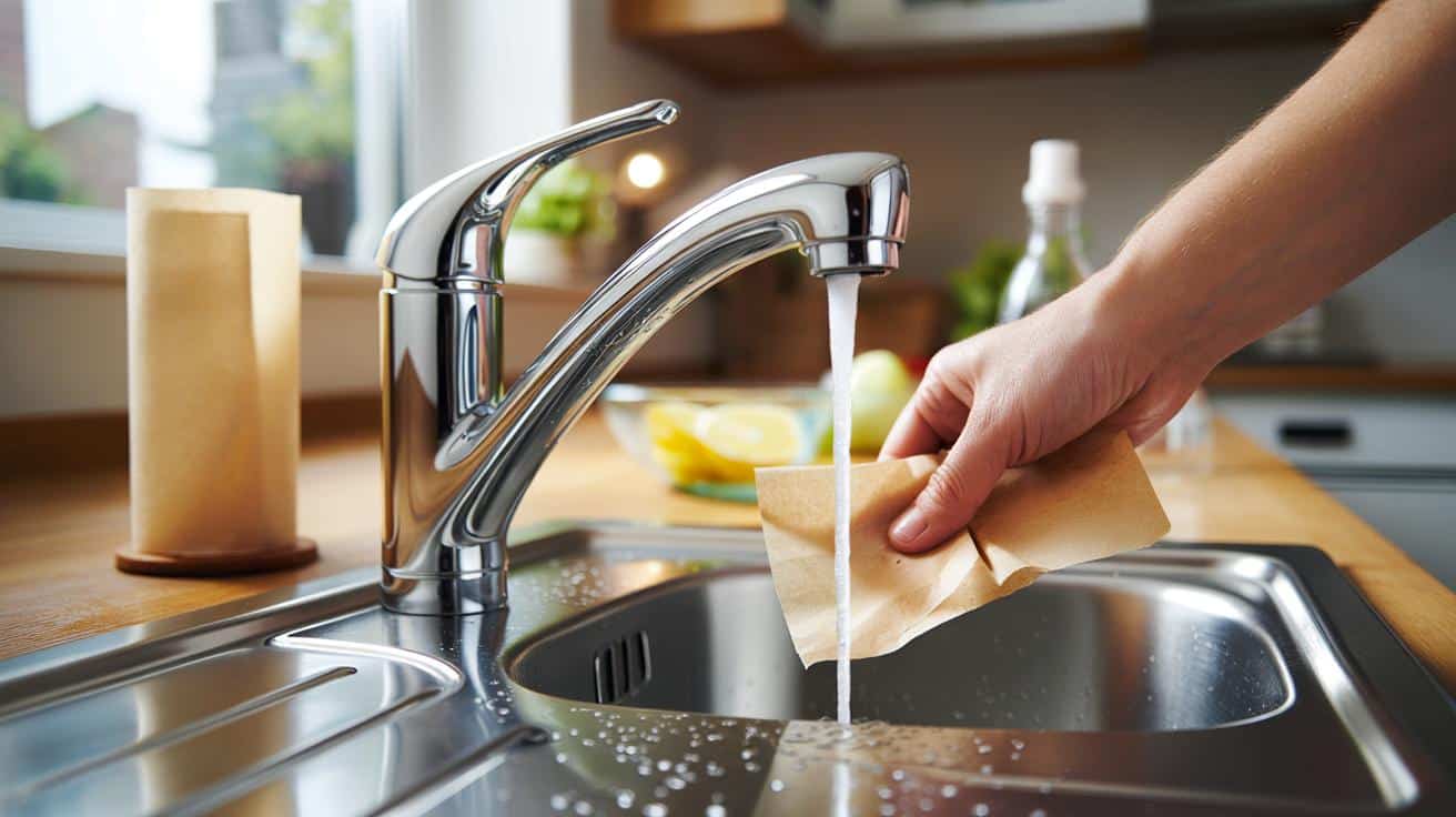 Nie kupuję już odkamieniacza: tani trik z kuchni, który trzyma kran w blasku przez tydzień