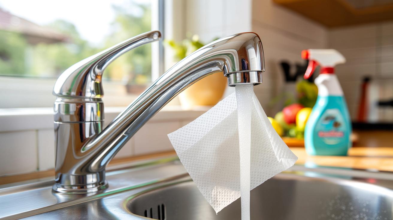 Nie kupuję już odkamieniacza: ten papier kuchenny trzyma kran w blasku tydzień