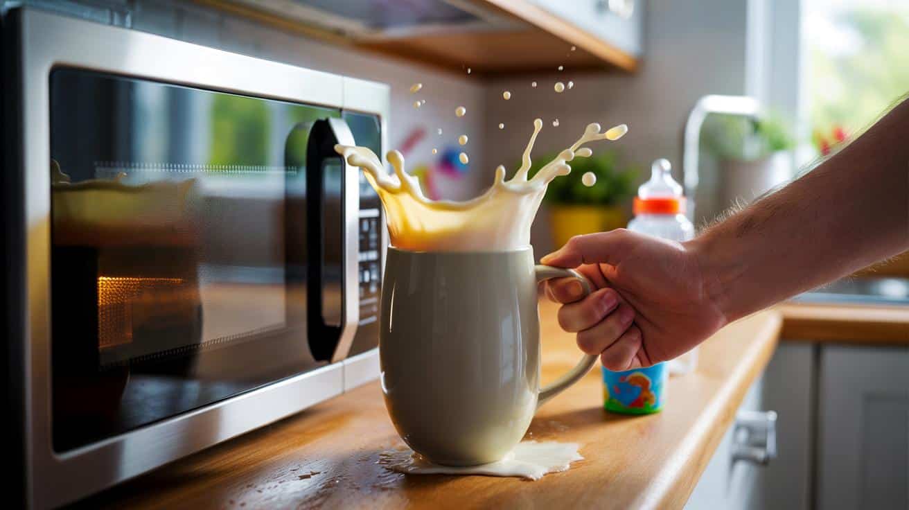 Nie rób tego z wodą i mlekiem w mikrofalówce. Grozi wybuchem