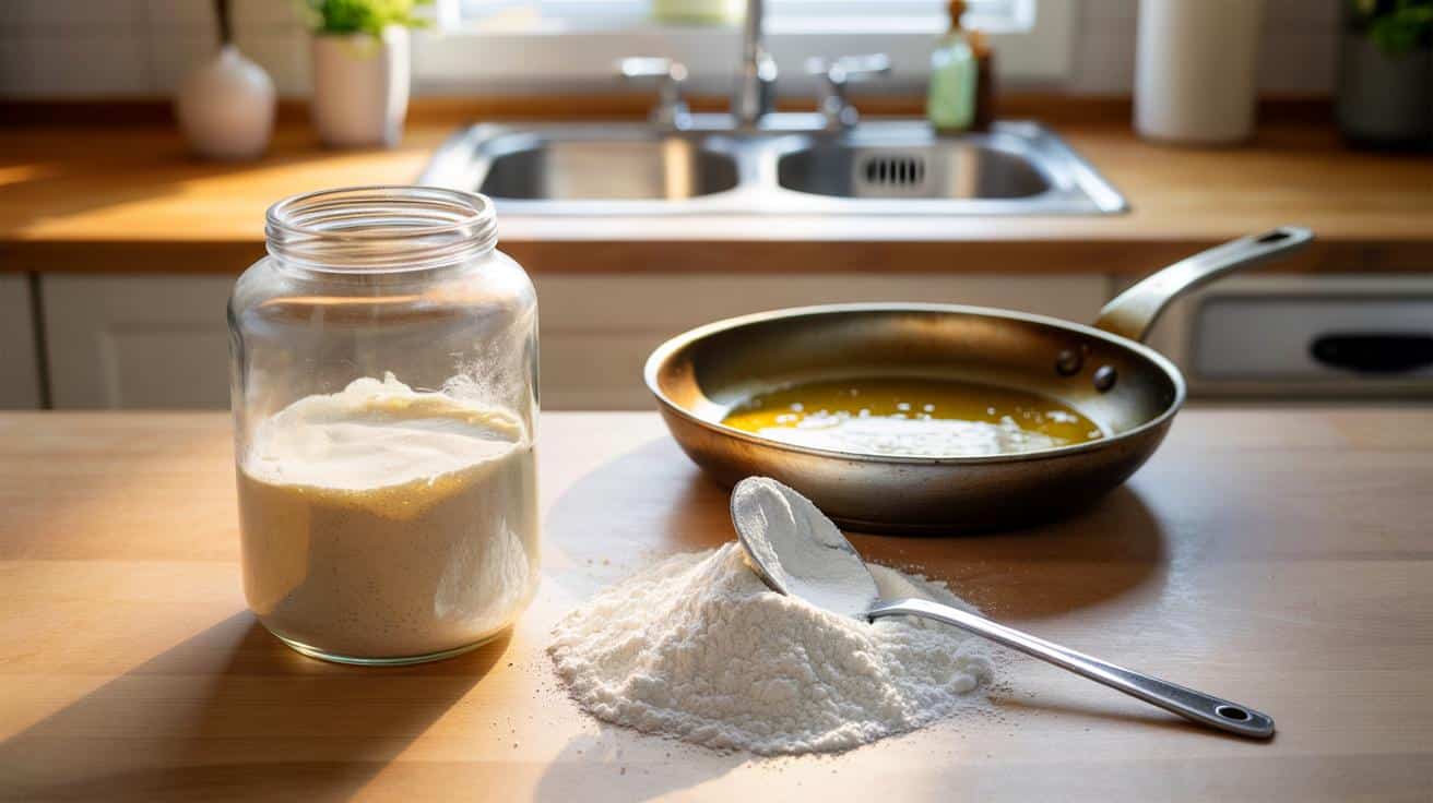 Nie wlewaj tłuszczu do zlewu: prosty trik z kuchenną „magiczną” mąką