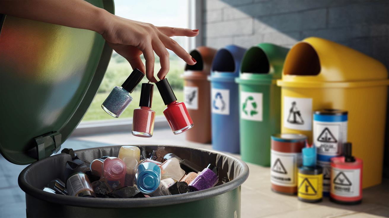 Nie wyrzucaj lakieru do paznokci do śmieci zmieszanych. Możesz mieć kłopoty