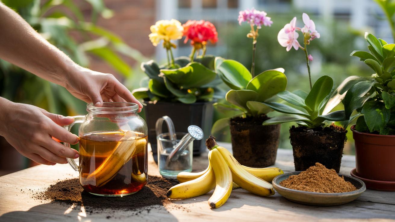 Nie wyrzucaj skórki po bananie: domowy nawóz, który kochają rośliny