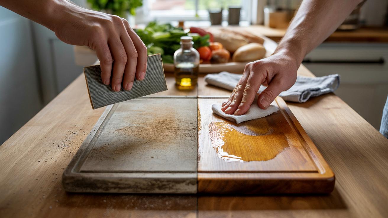 Nie wyrzucaj starej drewnianej deski do krojenia. Ten prosty trik za darmo działa cuda