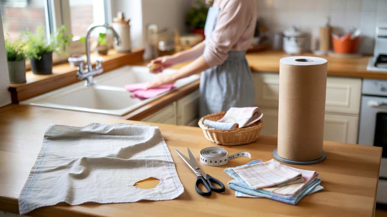 Nie wyrzucaj starej pościeli – zrób z niej „ręczniki kuchenne” za darmo