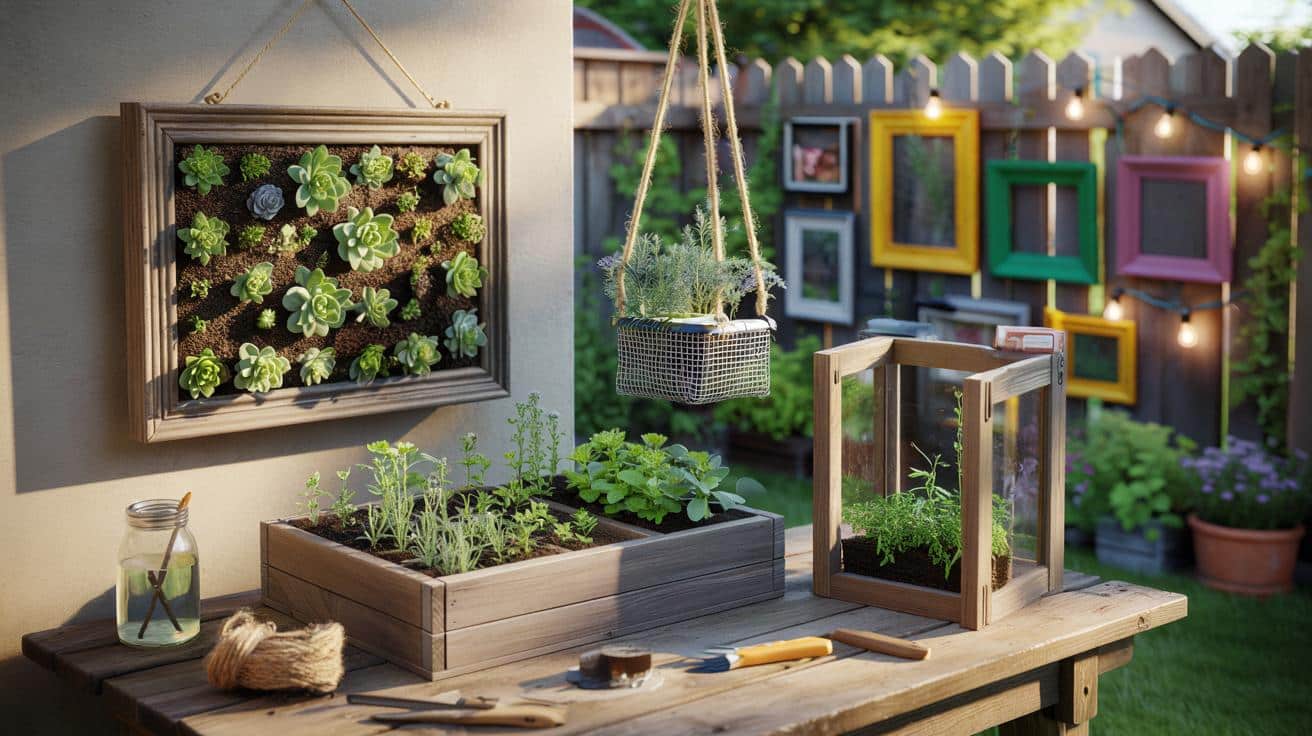 Nie wyrzucaj starych ramek na zdjęcia: 8 sprytnych patentów do ogrodu