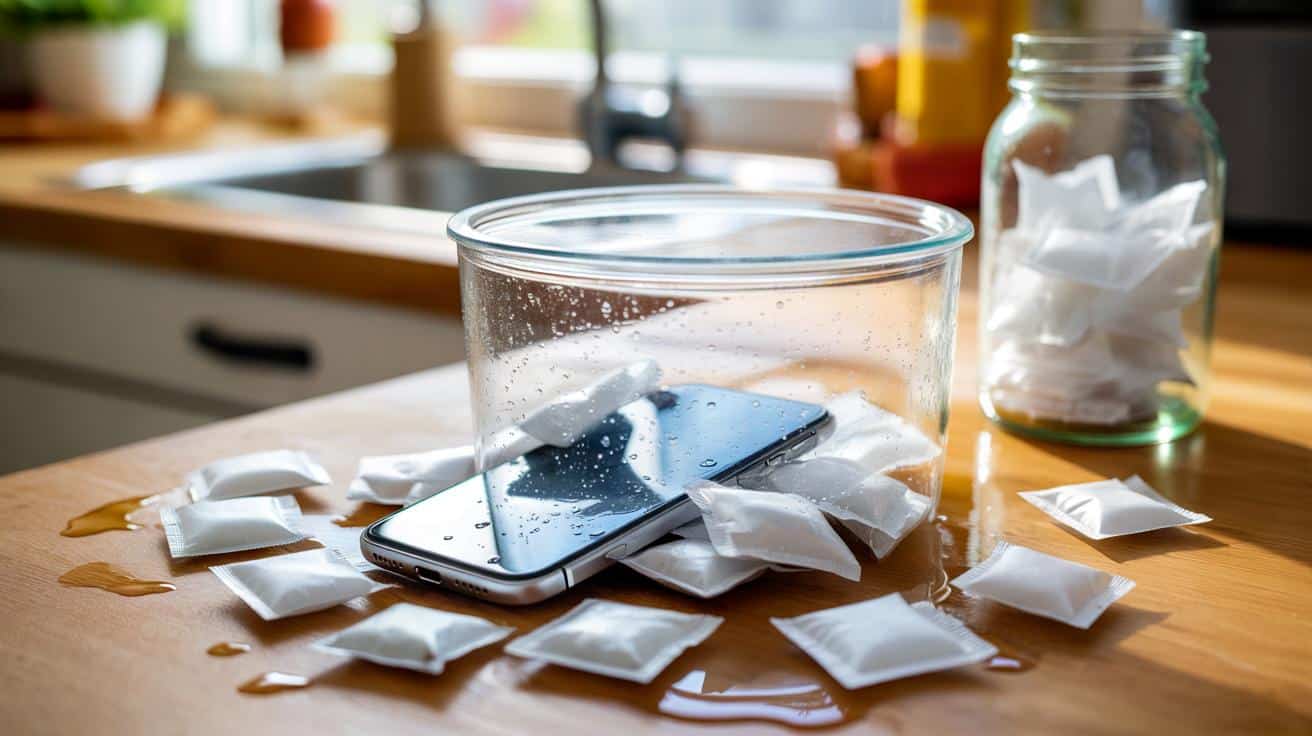 Nie wyrzucaj tych małych saszetek! Mogą uratować mokry telefon