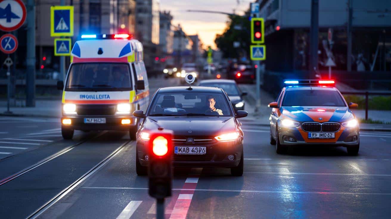 Niebieskie koguty, brak pierwszeństwa: te auta wcale nie są uprzywilejowane