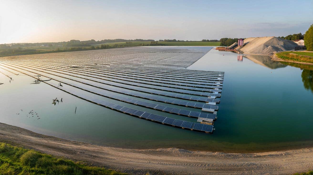 Niemcy zasłaniają jezioro panelami. Tak rozwiązują problem zielonej energii