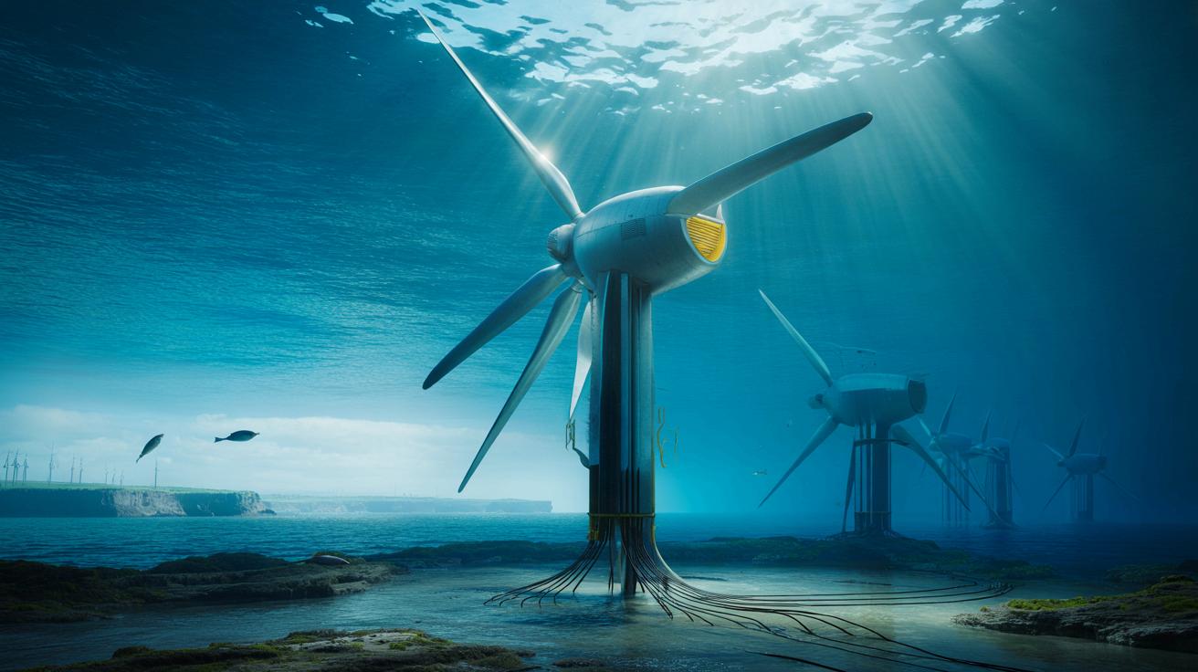 Nietypowa elektrownia pływowa: wiatrak pod wodą zasili 15 tys. domów