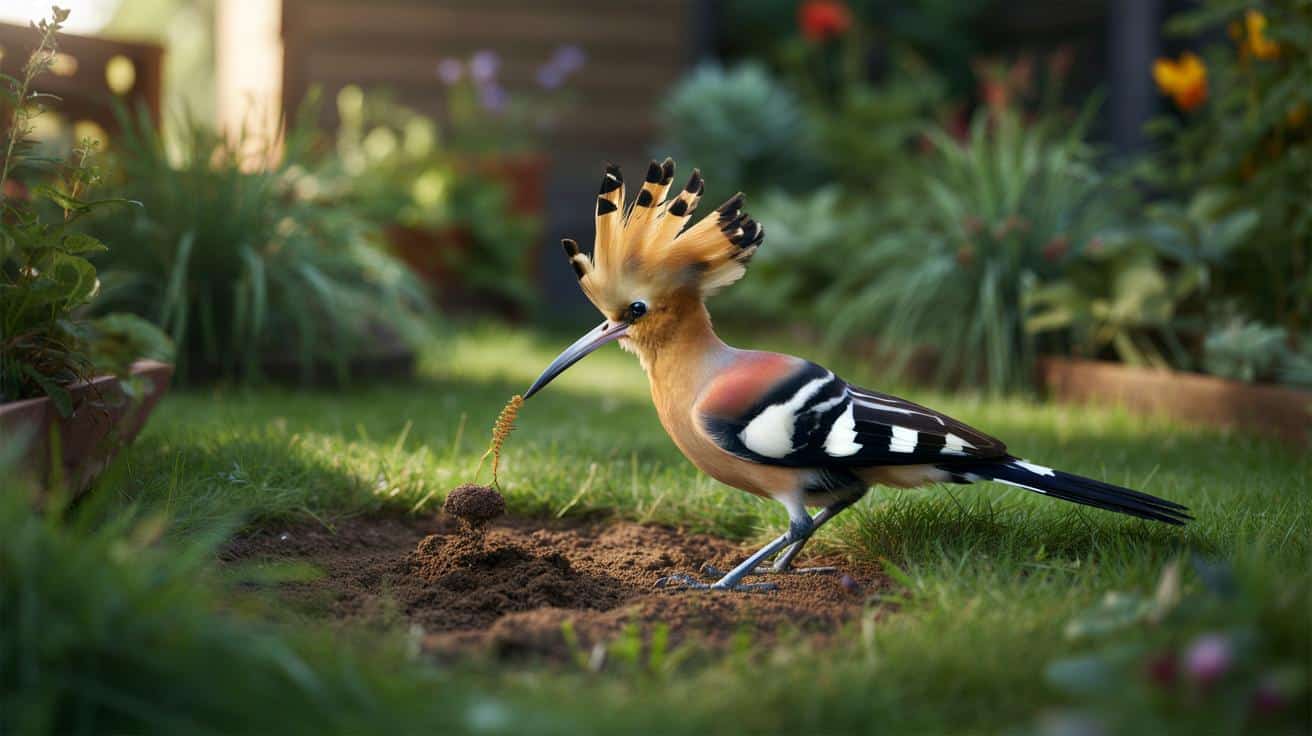 Nietypowy ptak na trawniku. Co obecność dudka mówi o twoim ogrodzie