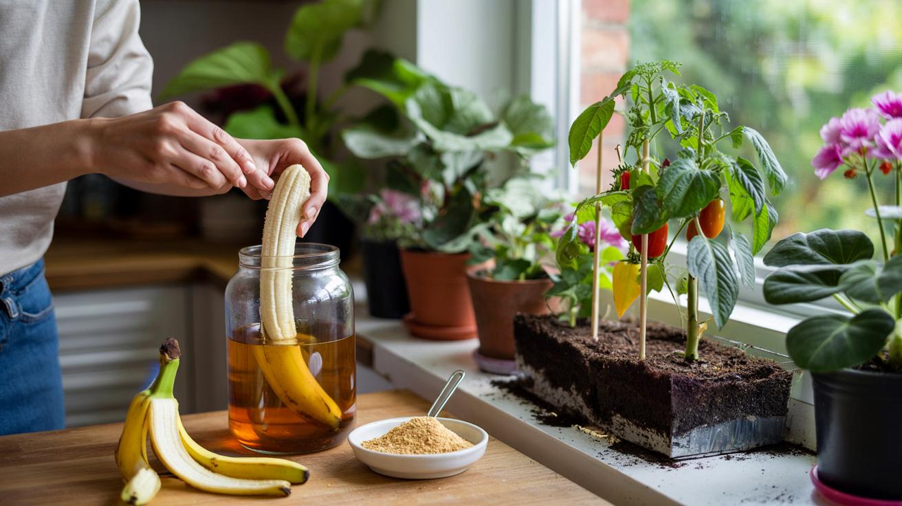 Nigdy więcej banana do kosza: prosty trik na mocniejsze rośliny
