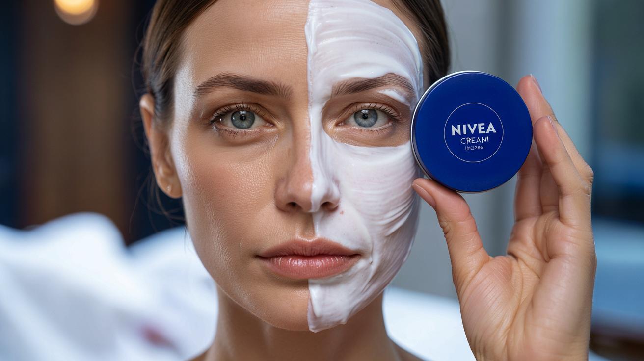 Nivea na pół twarzy przez tydzień. Sprawdziłam, co naprawdę robi kultowy krem