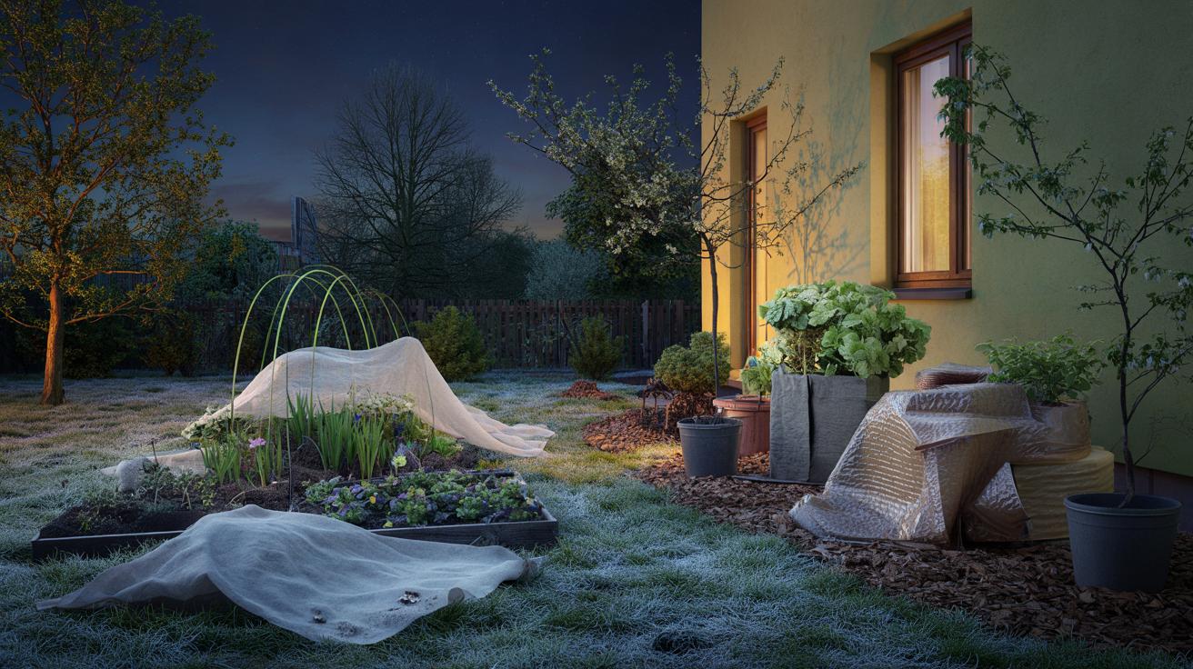 Nocne przymrozki wracają. Jak uratować ogród przed wiosennym mrozem?