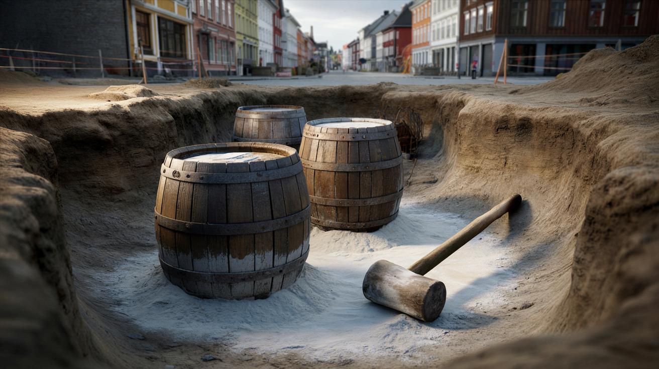 Norwegowie znaleźli 400‑letnie beczki. Tak budowano całe miasto