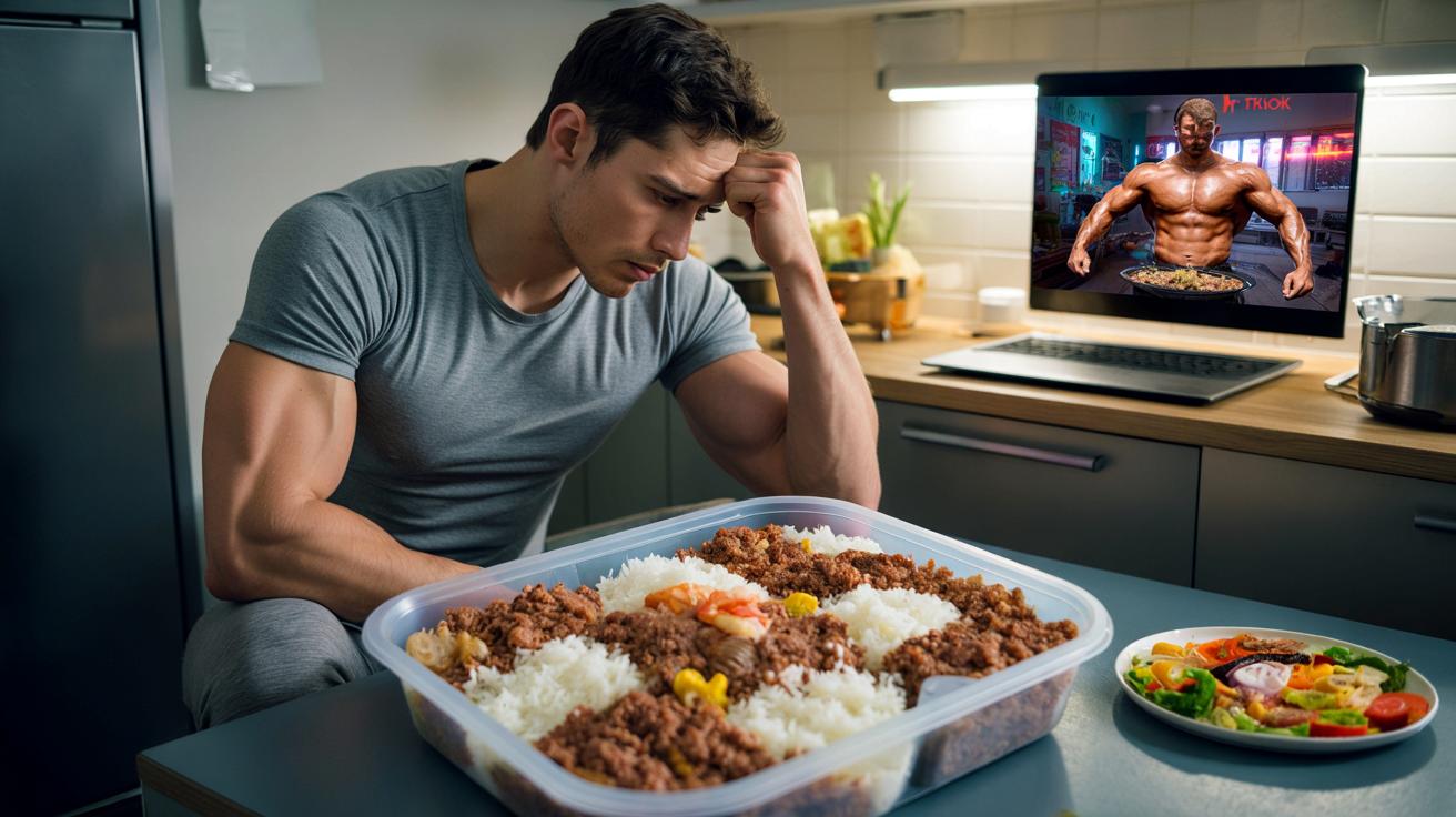 Nowa dieta z TikToka „boy kibble”: miks mięsa i ryżu, który może zaszkodzić młodym mężczyznom