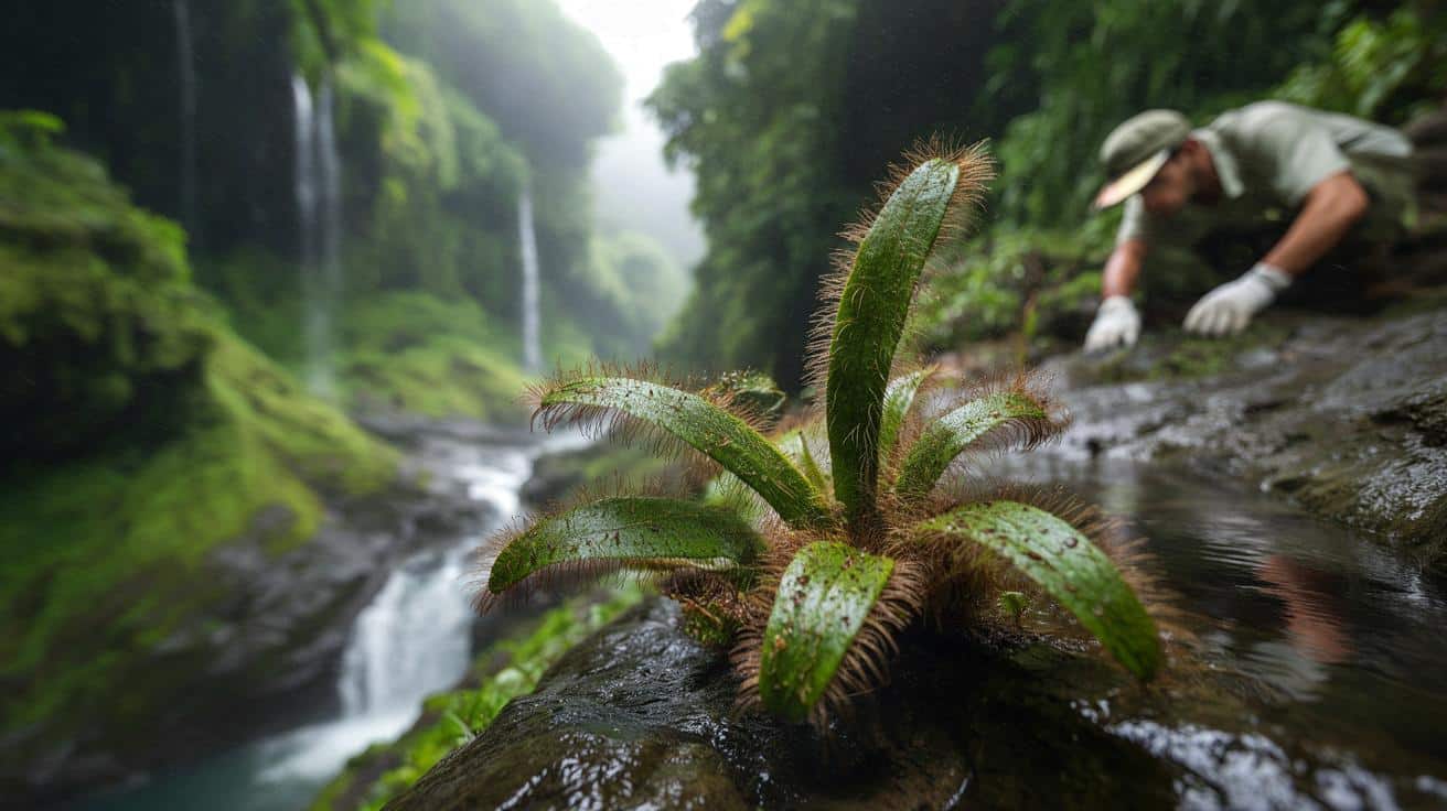 Nowa „kocia roślina” z Sumatry zaskoczyła naukowców. Jej liście przypominają język kota
