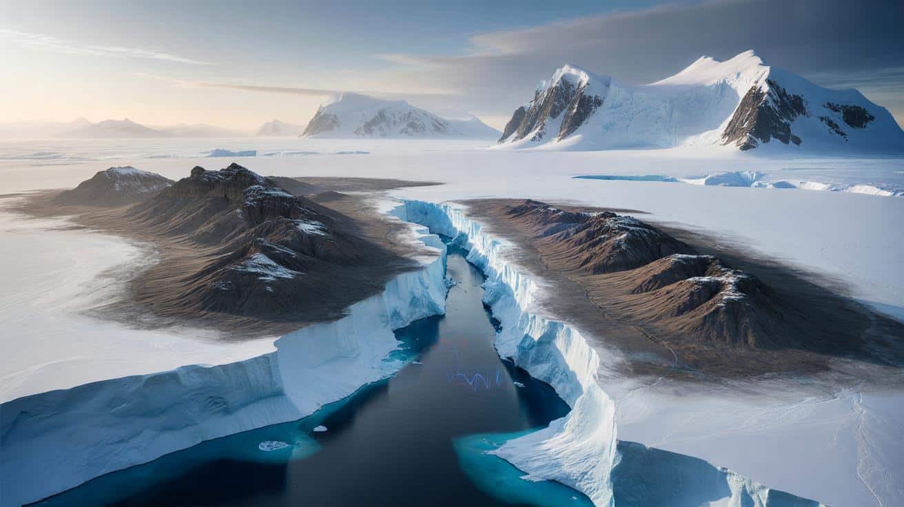 Nowa mapa Antarktydy odsłania ukryte wzgórza i gigantyczną dolinę pod lodem