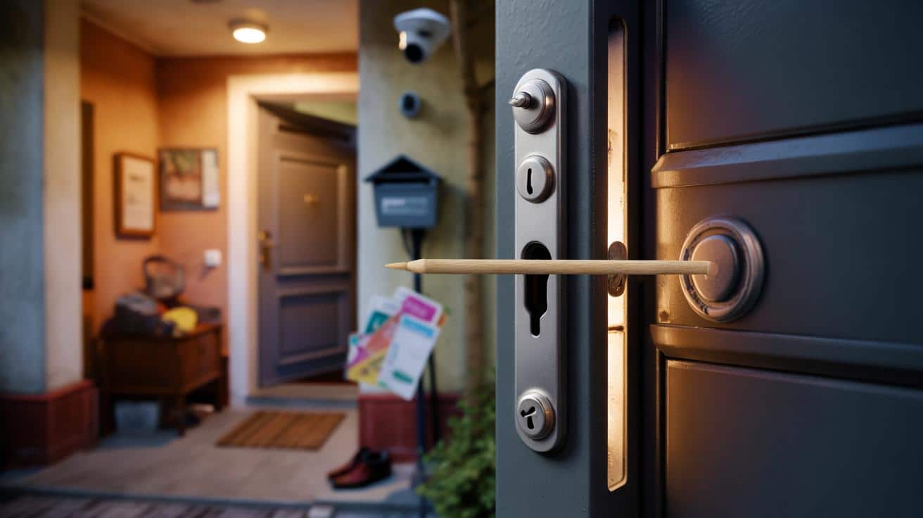 Nowa sztuczka złodziei: wykałaczka w zamku zdradza puste mieszkanie