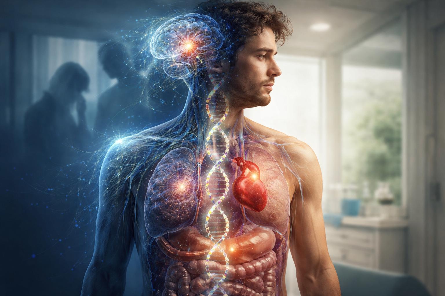 Nowe badanie DNA wyjaśnia, czemu psychika i ciało chorują razem