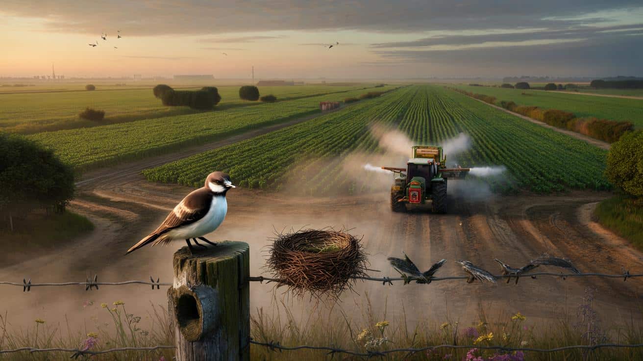 Nowe badanie: przemysłowe rolnictwo dramatycznie przyspiesza znikanie ptaków