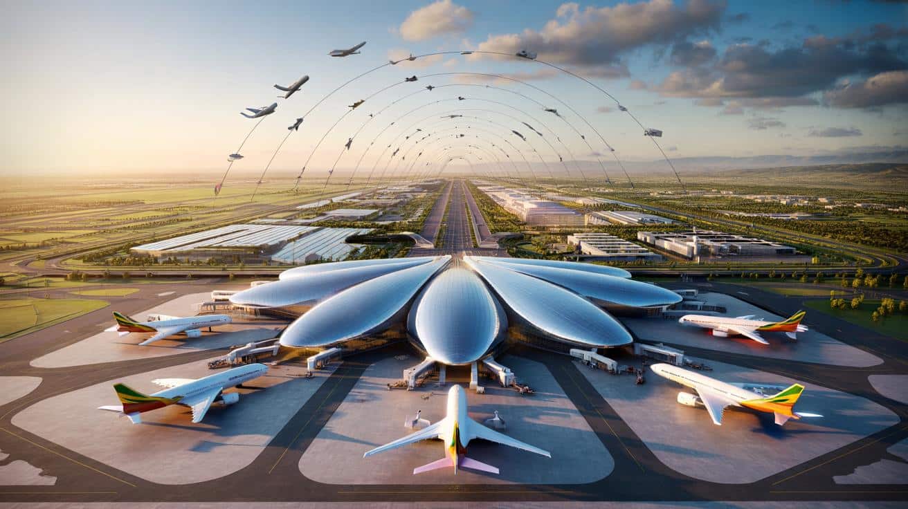 Nowe lotnicze supercentrum za 12,7 mld dolarów ma zmienić mapę lotów nad Afryką