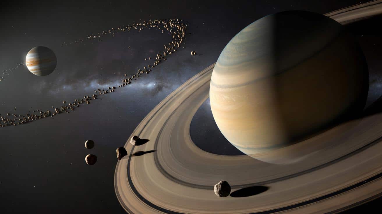Nowe mini‑księżyce przy Saturnie. Rekordowy pościg z Jowiszem zaostrza się