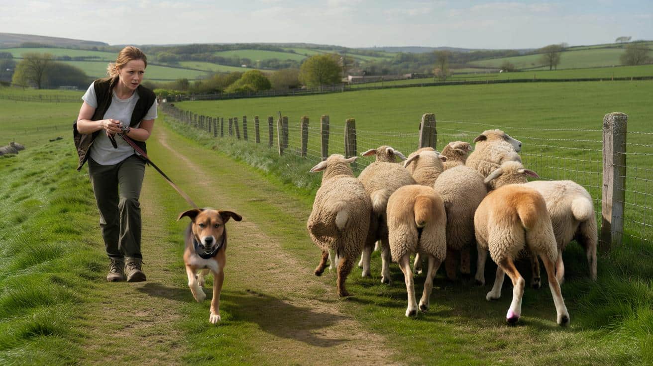 Nowe ostre prawo spacerów z psami w Anglii i Walii: nawet pogoń za owcą może słono kosztować