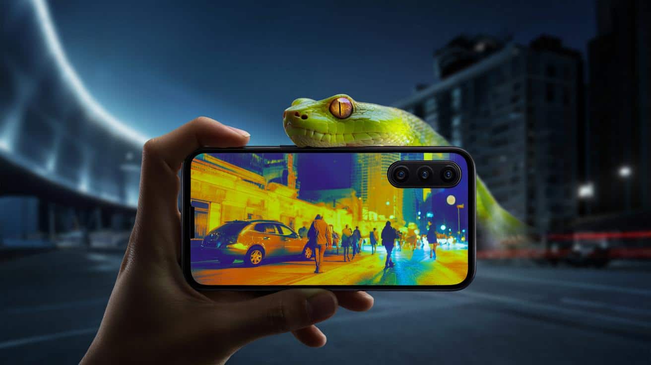 Nowe smartfony „zobaczą” ciepło jak wąż. Przełomowa kamera 4K bez chłodzenia