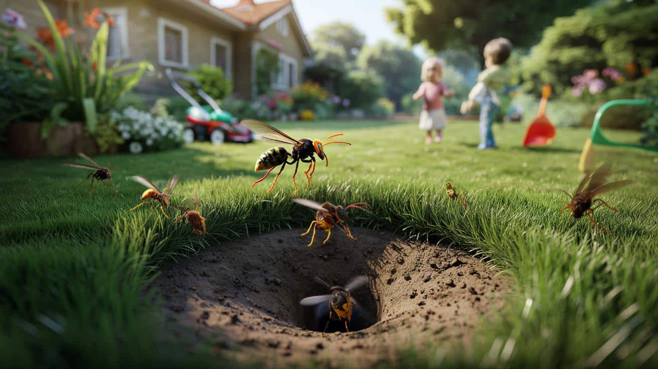 Nowe zagrożenie w ogrodzie: gniazda szerszeni azjatyckich ukryte pod ziemią