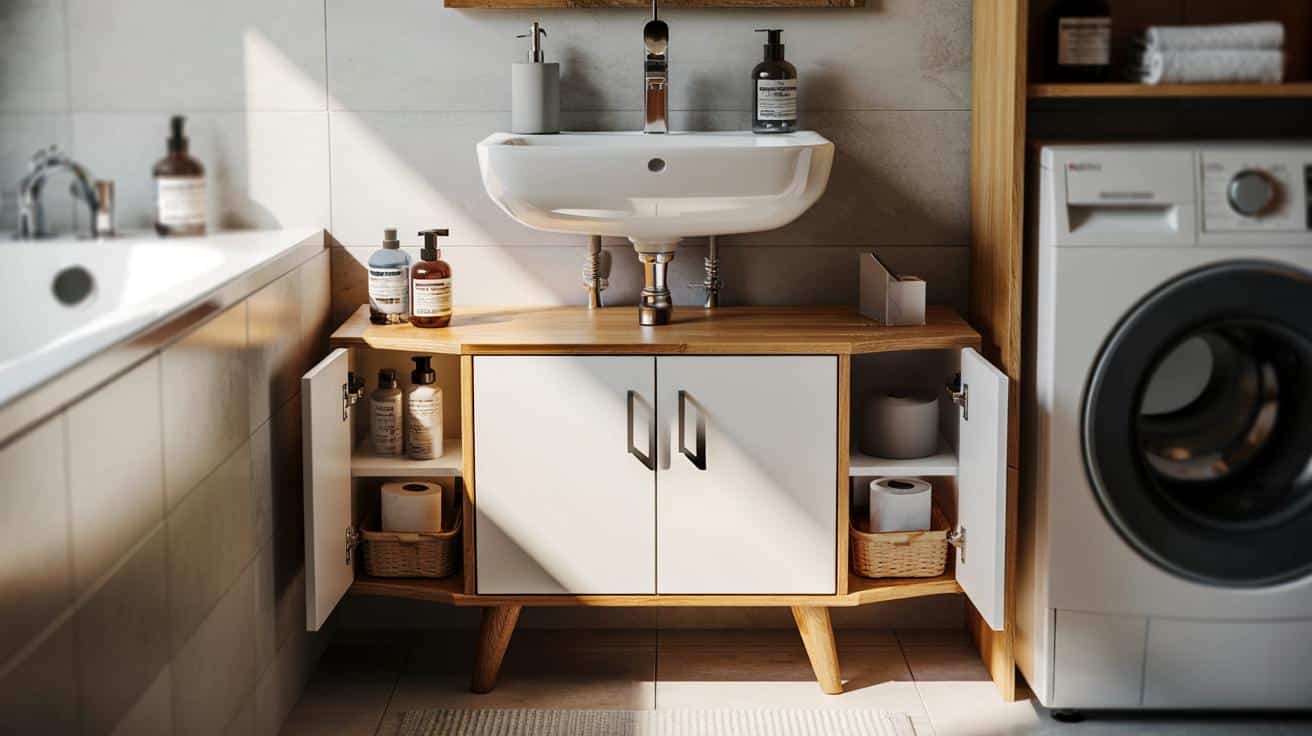 Nowy hit Lidla do małej łazienki: szafka pod umywalkę w stylu nordyckim za mniej niż 150 zł