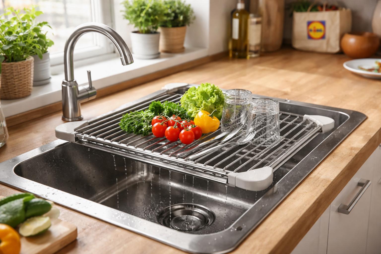 Nowy hit Lidla za 6,99 zł: sprytna suszarka na zlew, która ratuje blat w kuchni