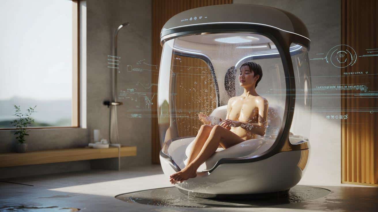 Nowy hit z Japonii: kabiny‑„pralki” mają zastąpić klasyczne prysznice