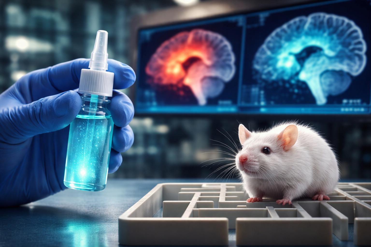 Nowy spray do nosa cofa starczy zanik pamięci u myszy