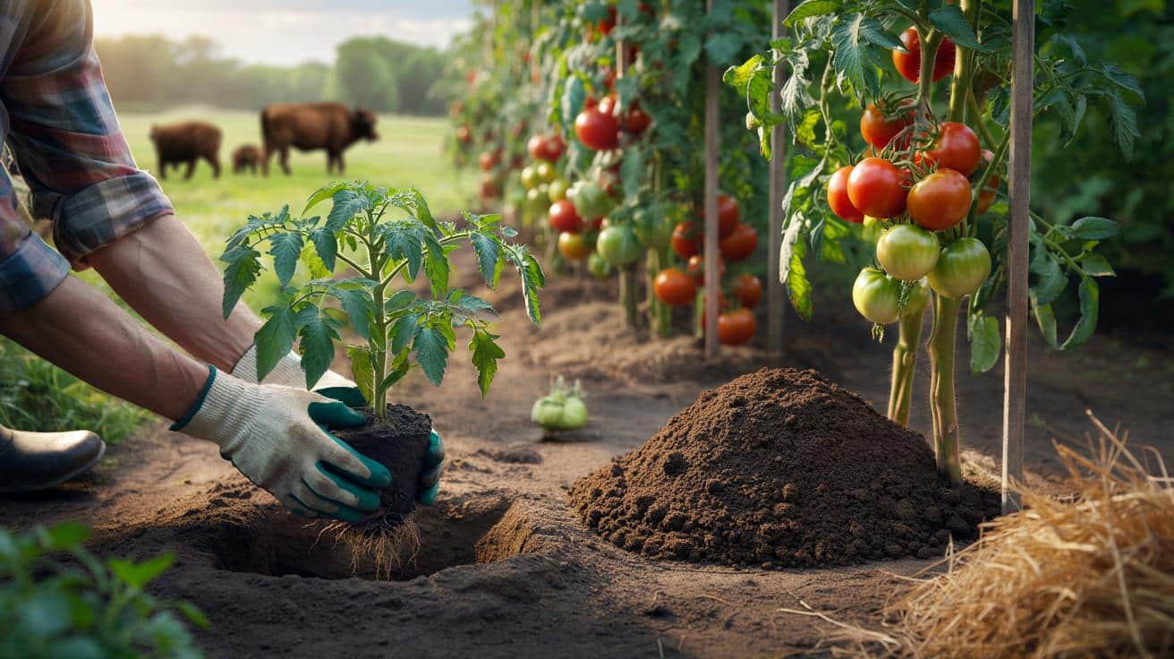 Nie sadź pomidorów bez tego obornika, bo ten naturalny dopalacz wyraźnie zwiększa plon