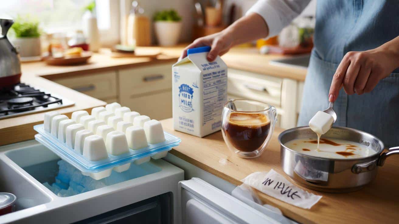 Od miesiąca mrożę mleko w kostkach. Ten trik zmienił moją kuchnię
