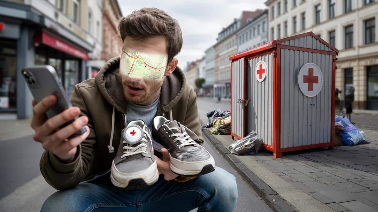 Oddał buty do kontenera i schował w nich AirTag. To, co zobaczył w aplikacji, zaskoczyło wszystkich