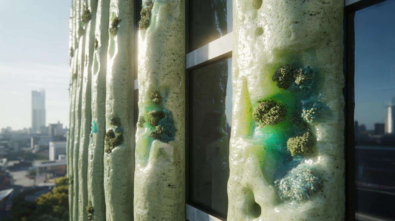 Oddychająca ściana: szwajcarzy tworzą „żywy” beton z alg, który sam się naprawia