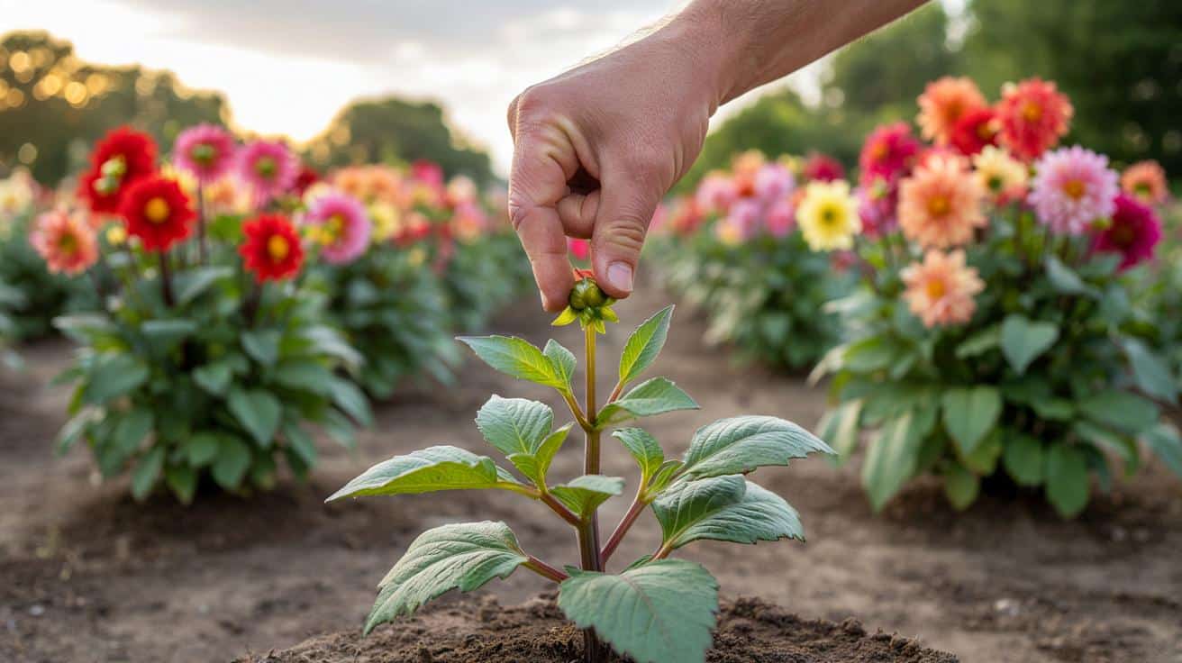 Ogławianie młodych dalii to prosty trik, który może potroić kwitnienie w jednym sezonie