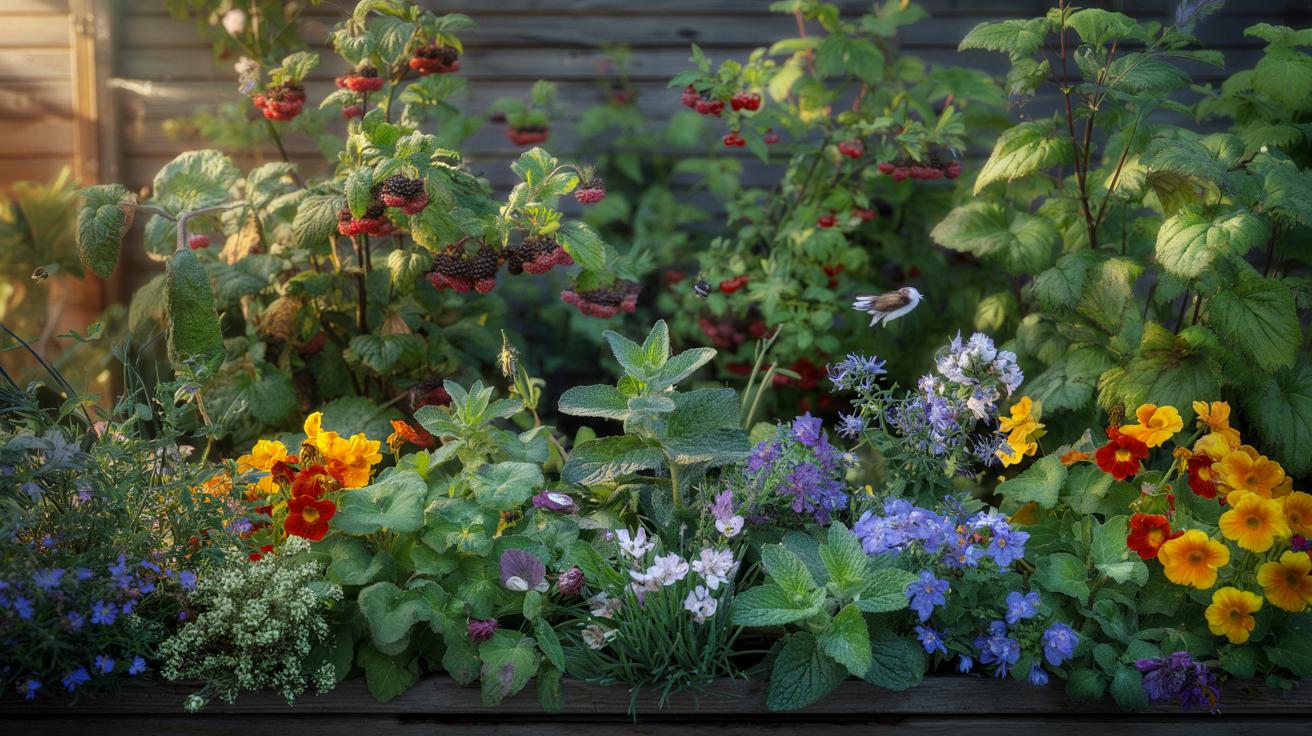 Ogród, który sam karmi: jak założyć jadalną rabatę pełną kwiatów