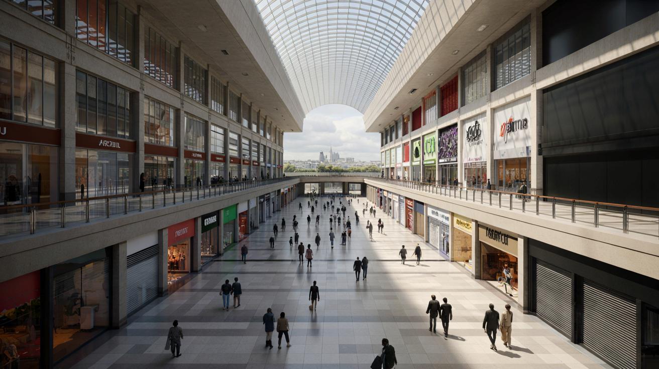 Ogromne centrum handlowe pod Paryżem świeci pustkami. Co poszło nie tak?