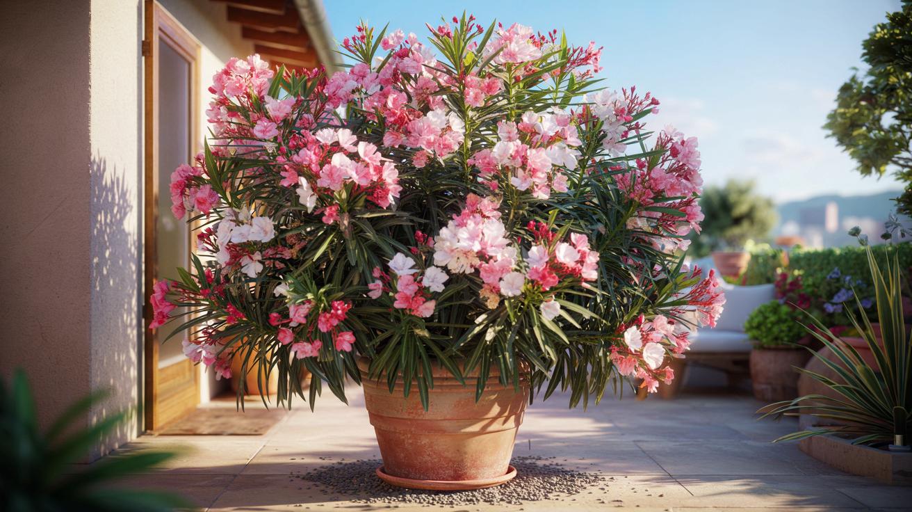 Oleander jak z południa: jedna złota zasada na morze kwiatów latem