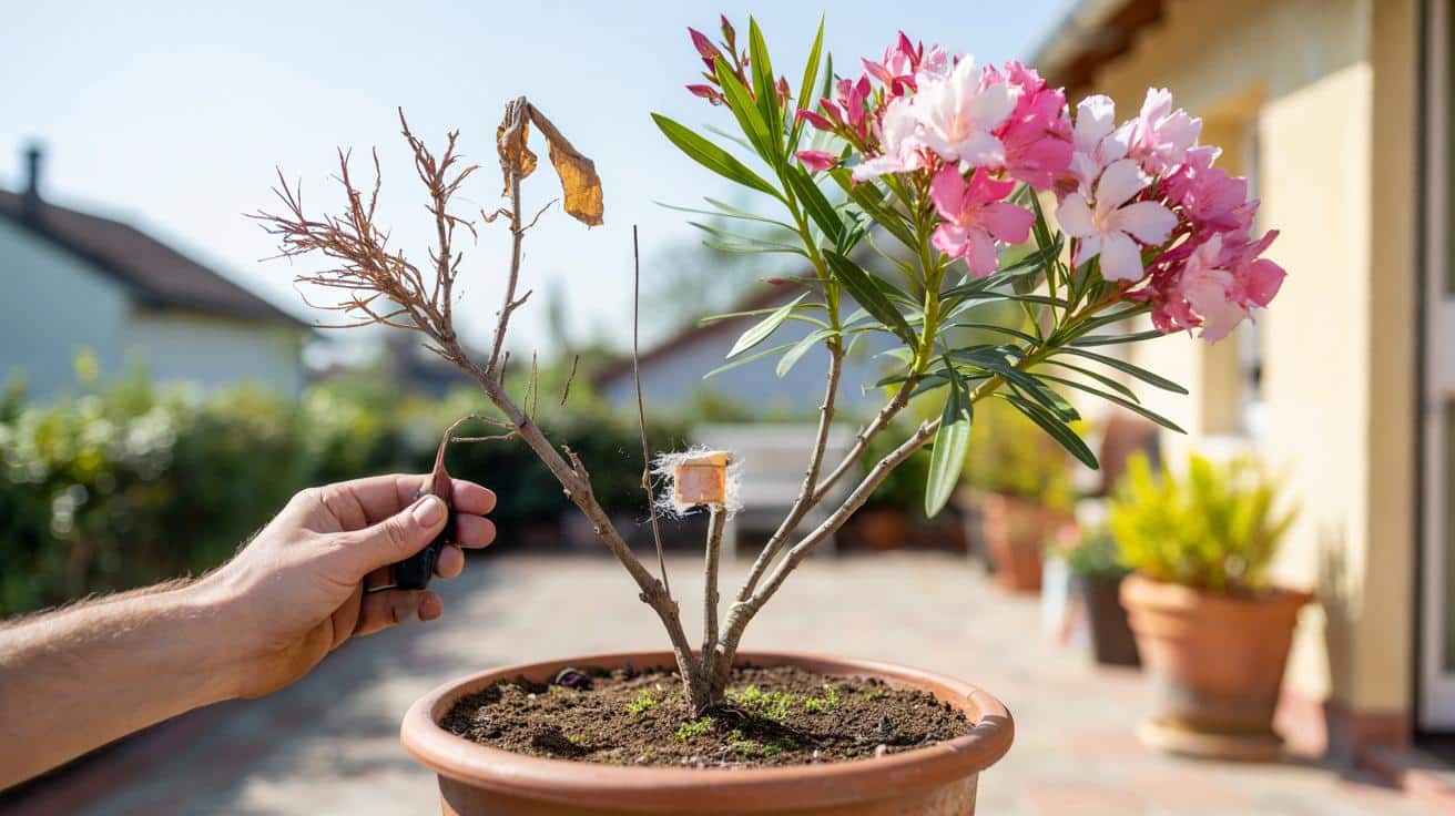Oleander po zimie wygląda jak suchy patyk? Tak go odratujesz i znów będzie pełen kwiatów
