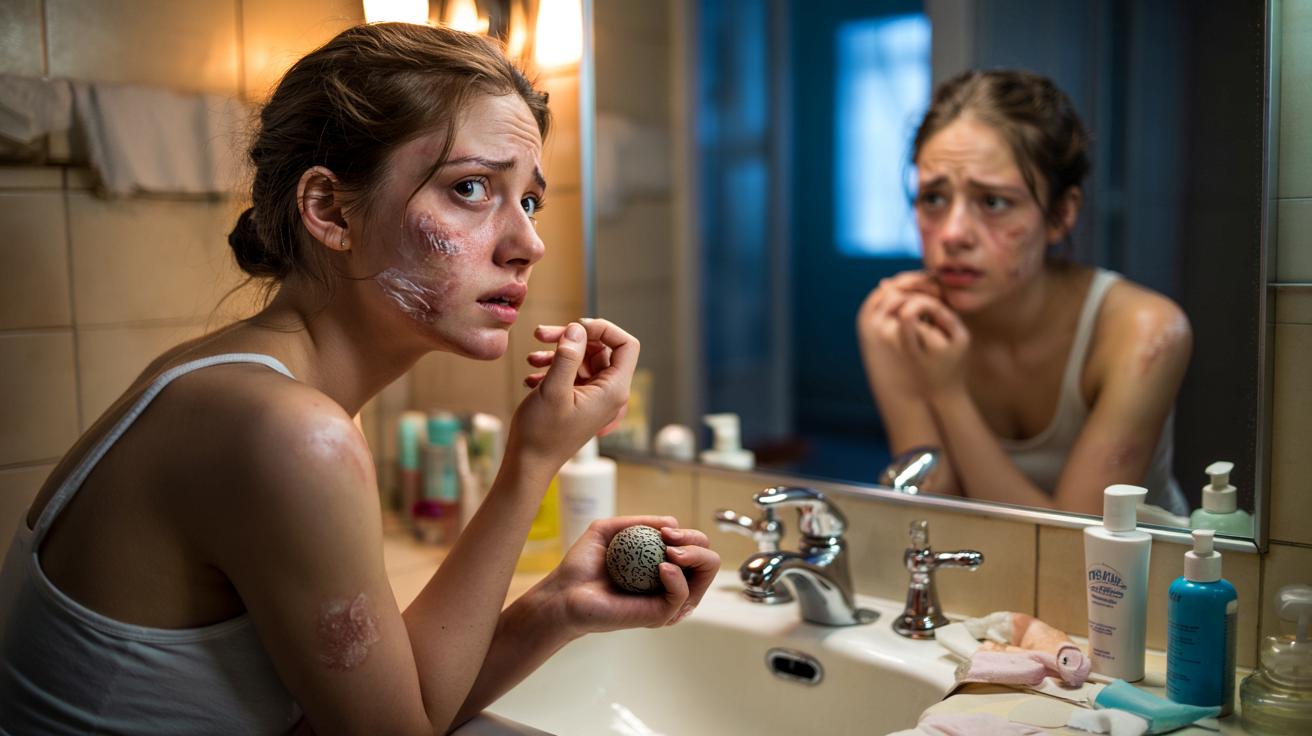 Ona drapie skórę do krwi po 4 godziny dziennie. Ma zaburzenie, o którym prawie nikt nie mówi