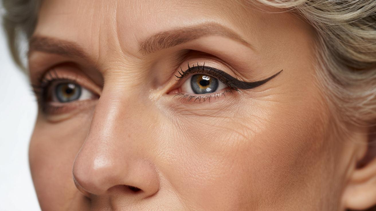 Opadające powieki? Ten trik z eyelinerem wizualnie „podnosi” oko