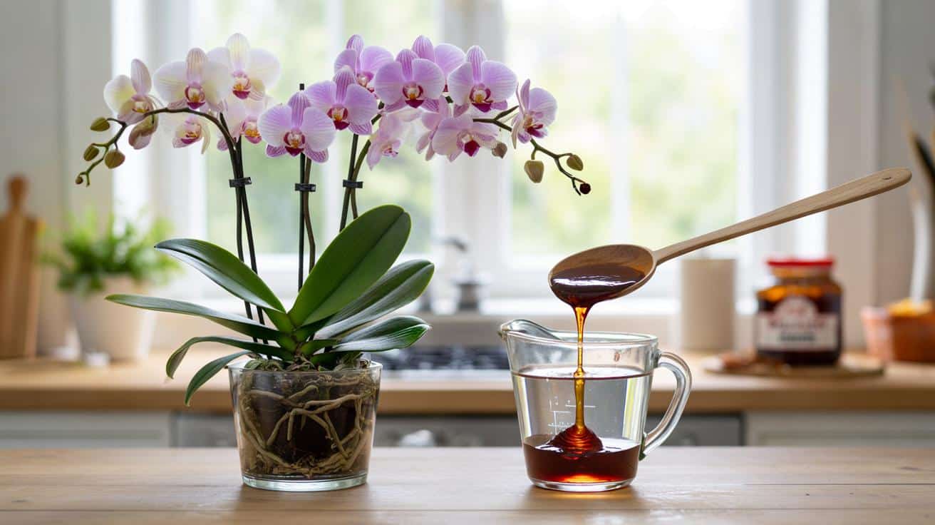 Orchidea jak z kwiaciarni: jeden kuchenny składnik raz w miesiącu